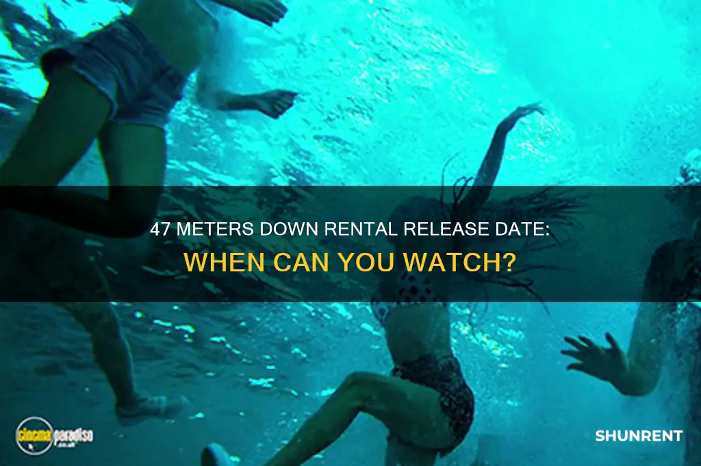 when does 47 meters down come out to rent