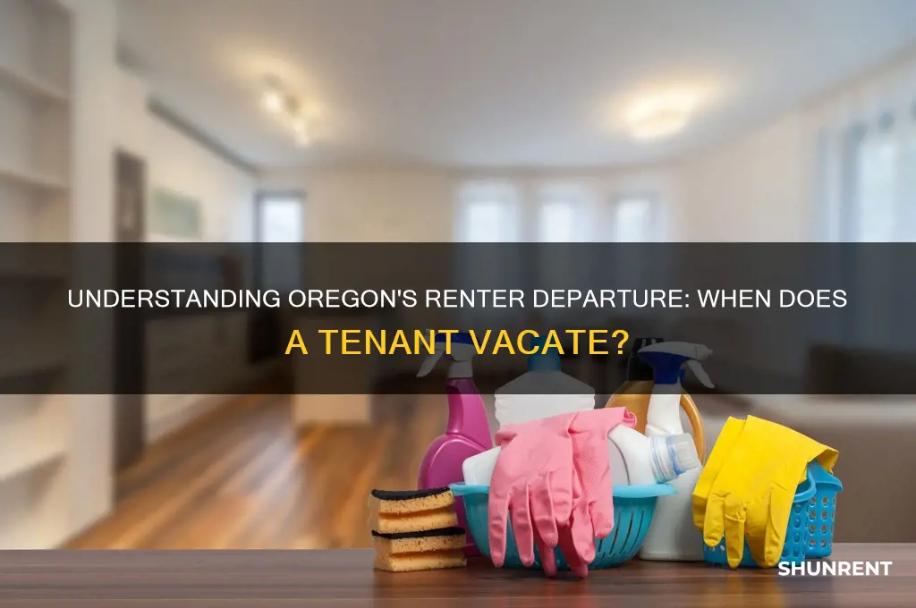 when does a renter leave the dwelling definition in oregon
