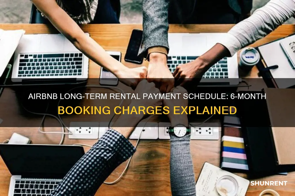 when does airbnb charge when i rent for 6 months