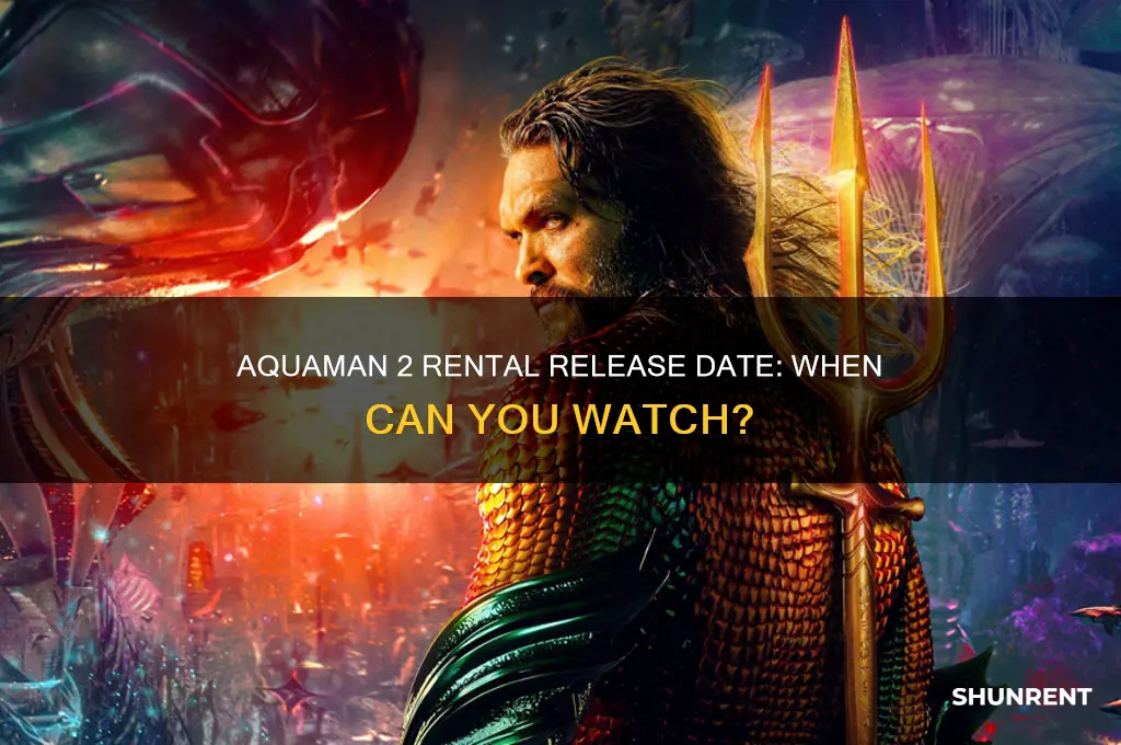 when does aquaman 2 come out to rent