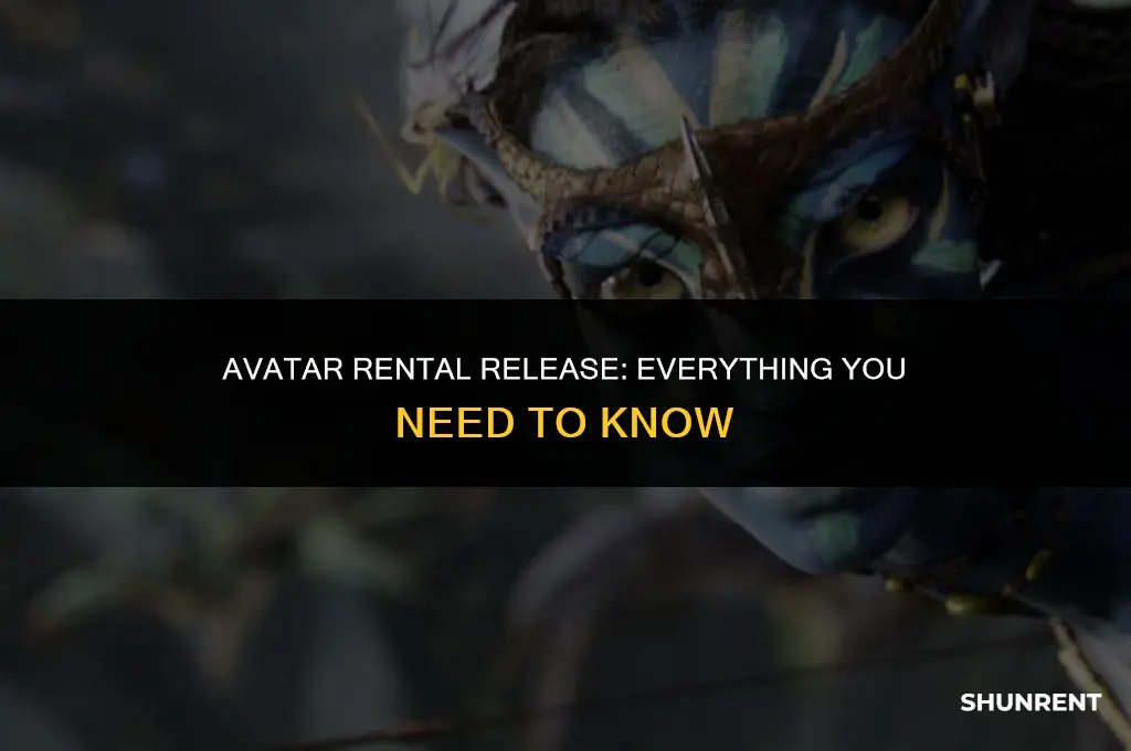 when does avatar come out for rent