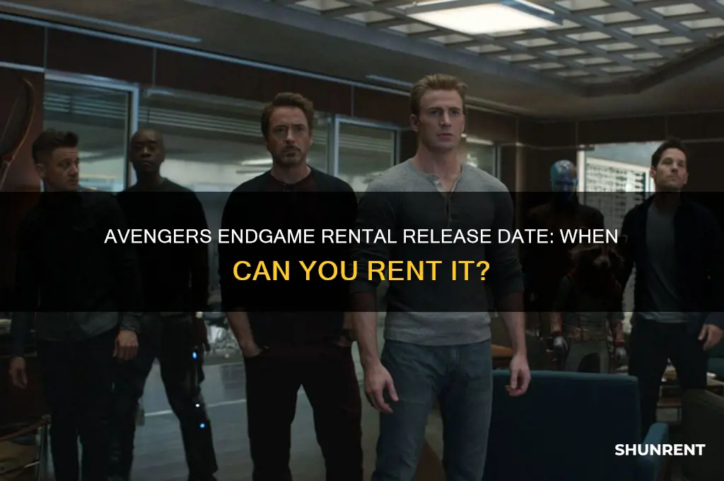 when does avengers endgame come out for rent