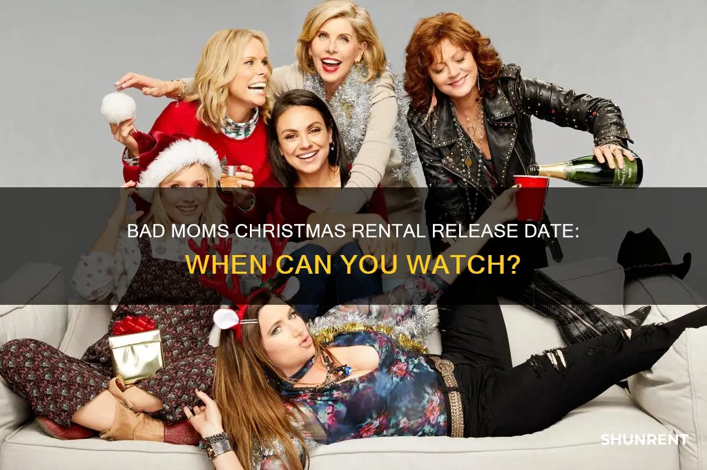 when does bad moms christmas come out to rent