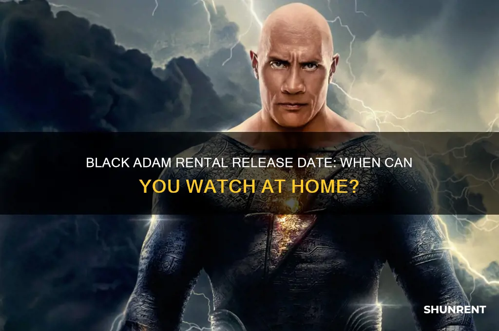 when does black adam come out to rent