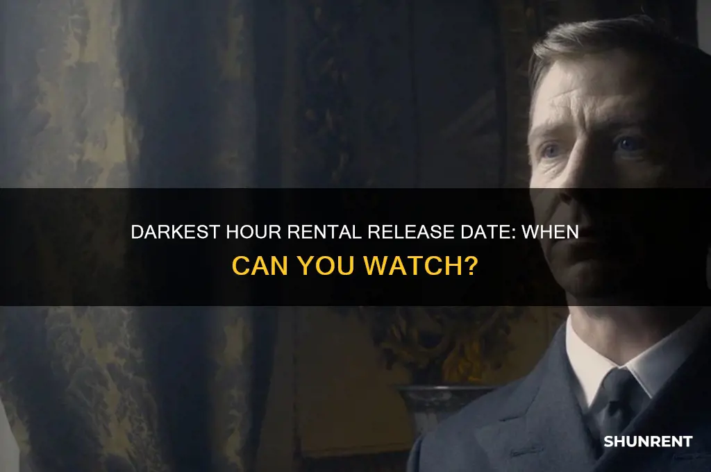 when does darkest hour come out to rent