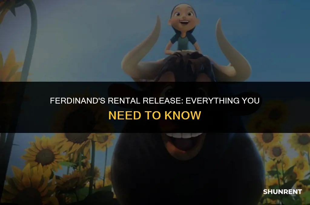 when does ferdinand come out to rent
