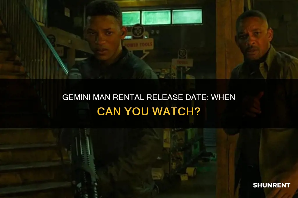 when does gemini man come out to rent