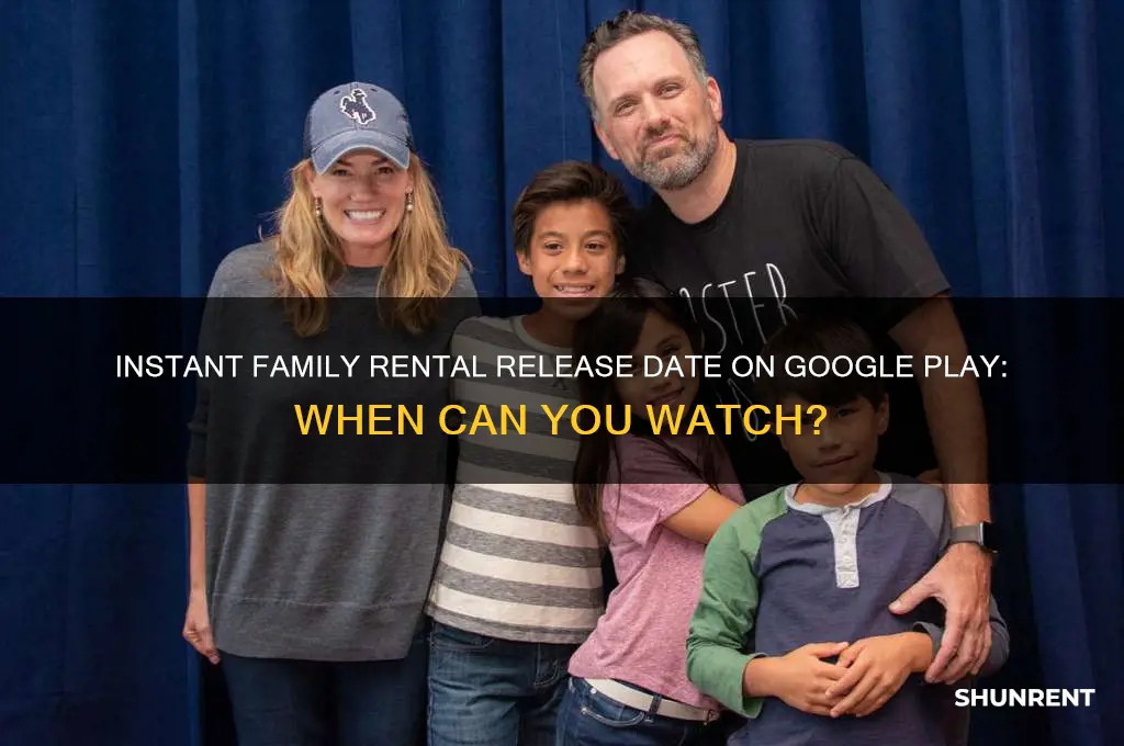 when does instant family come out to rent on goo