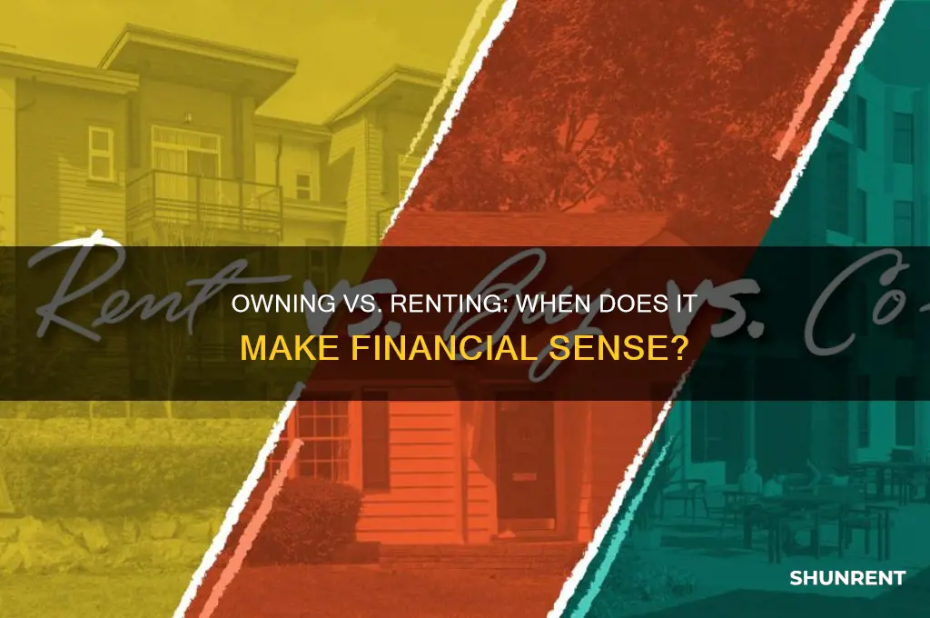 when does it make sense to own vs rent