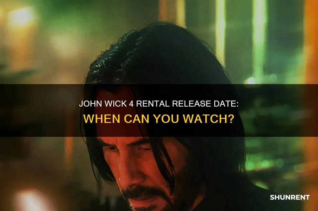 when does john wick 4 come out for rent