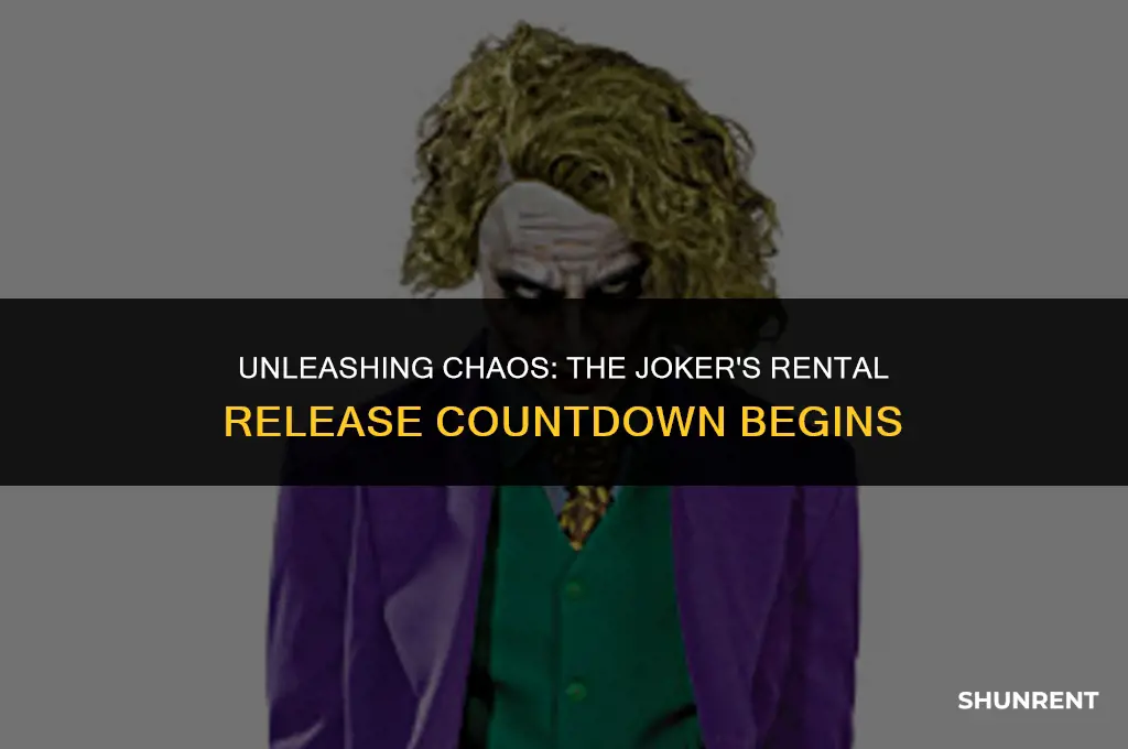 when does joker come out to rent