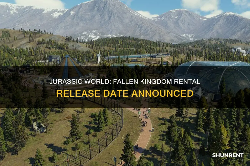 when does jurassic world 2 hit the stores for rent