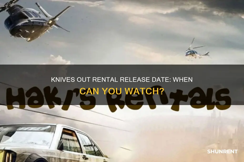 when does knives out come out for rent