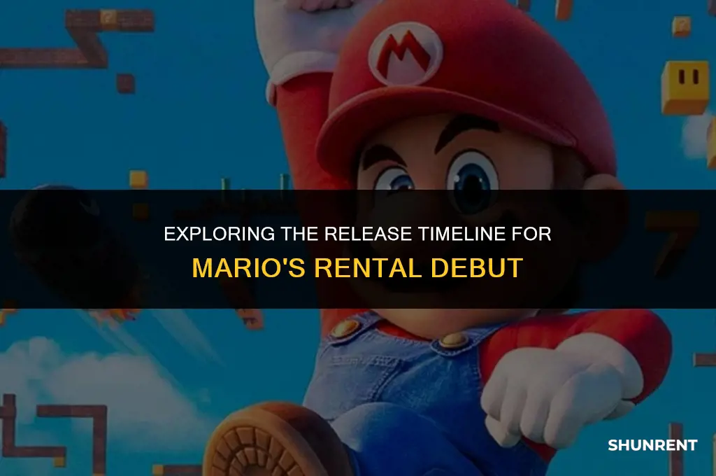 when does mario come out for rent