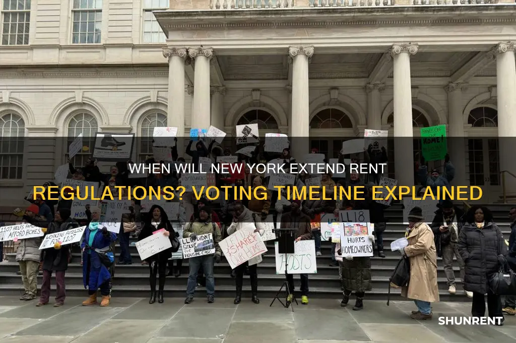 when does new york state vote on extending rent regulaions