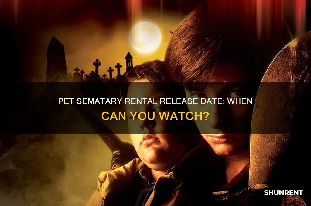 when does pet sematary become available to rent
