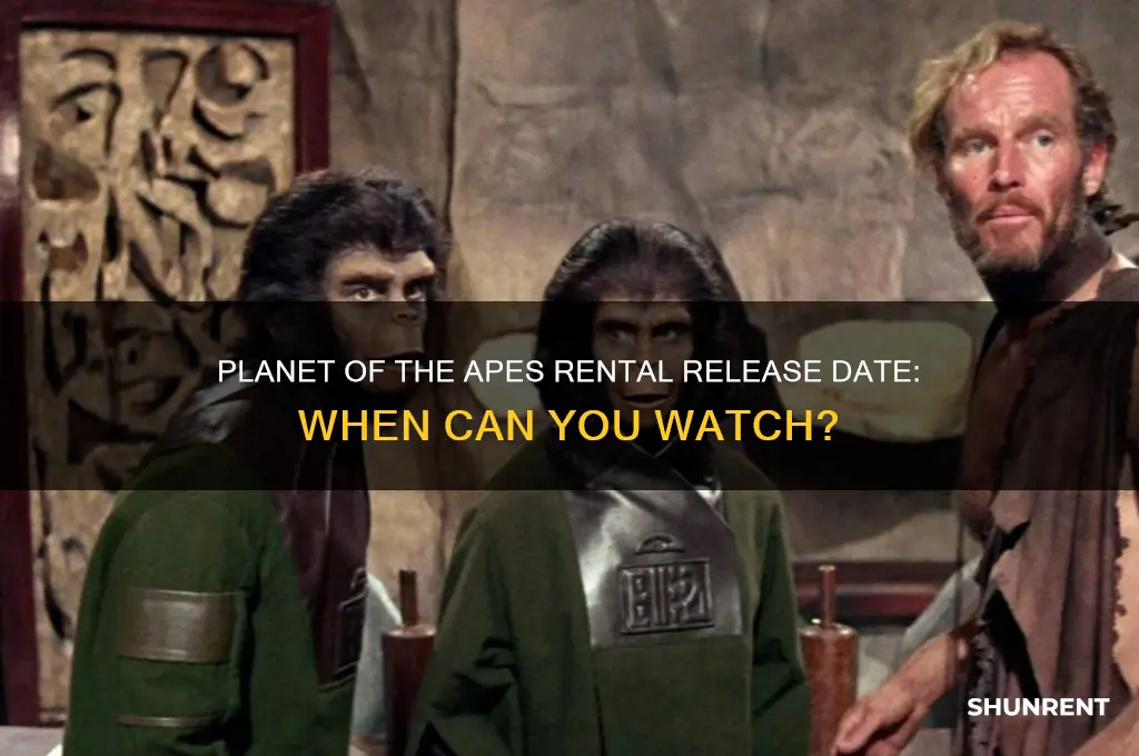 when does planet of the apes come out to rent
