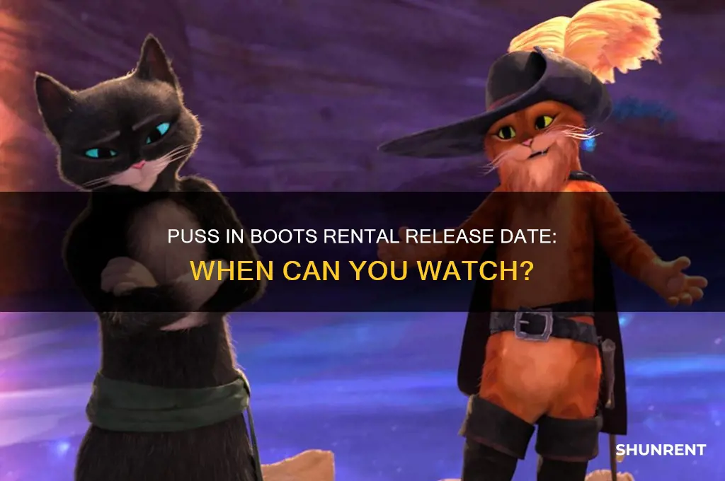 when does puss in boots come out to rent