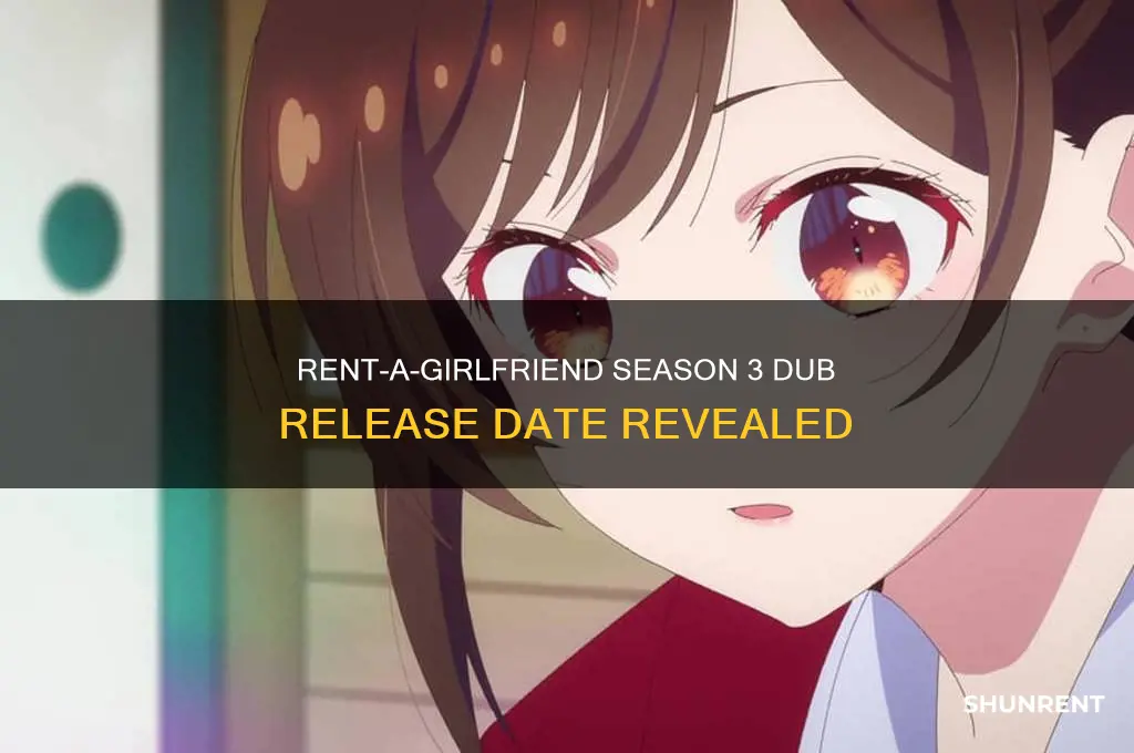 when does rent a girlfriend season 3 dub come out