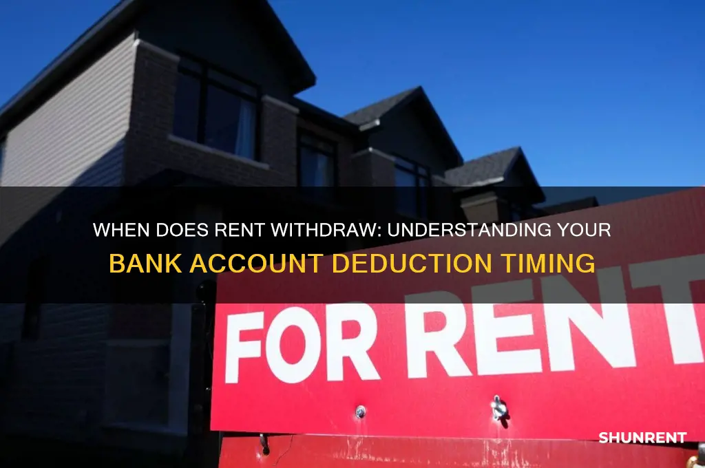 when does rent come out of bank account