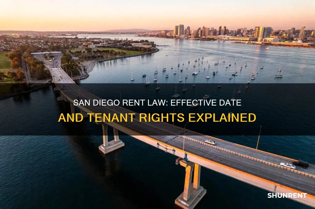 when does rent law take effect san diego