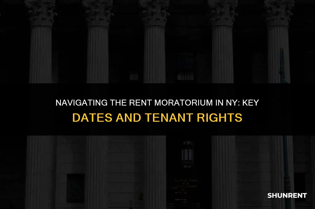 when does rent moratorium end in ny