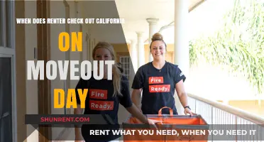 California Move-Out Day: When Does the Renter Check Out?