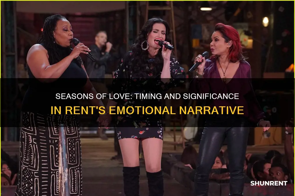 when does seasons of love happen in rent