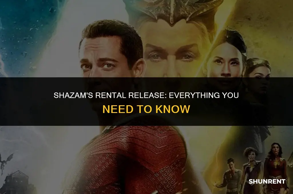 when does shazam come out for rent