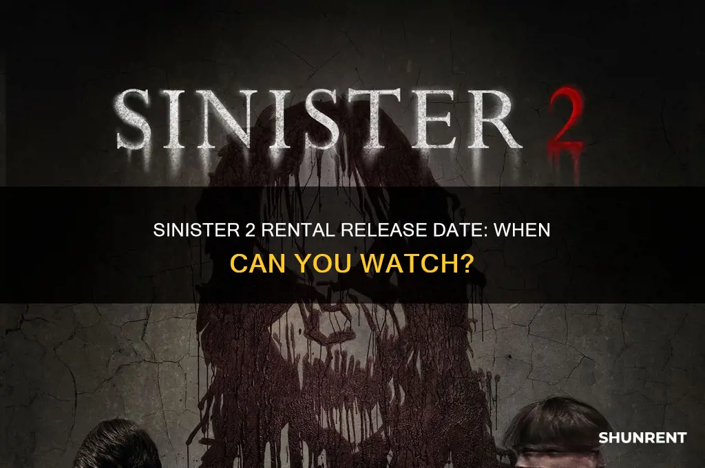 when does sinister 2 come out to rent