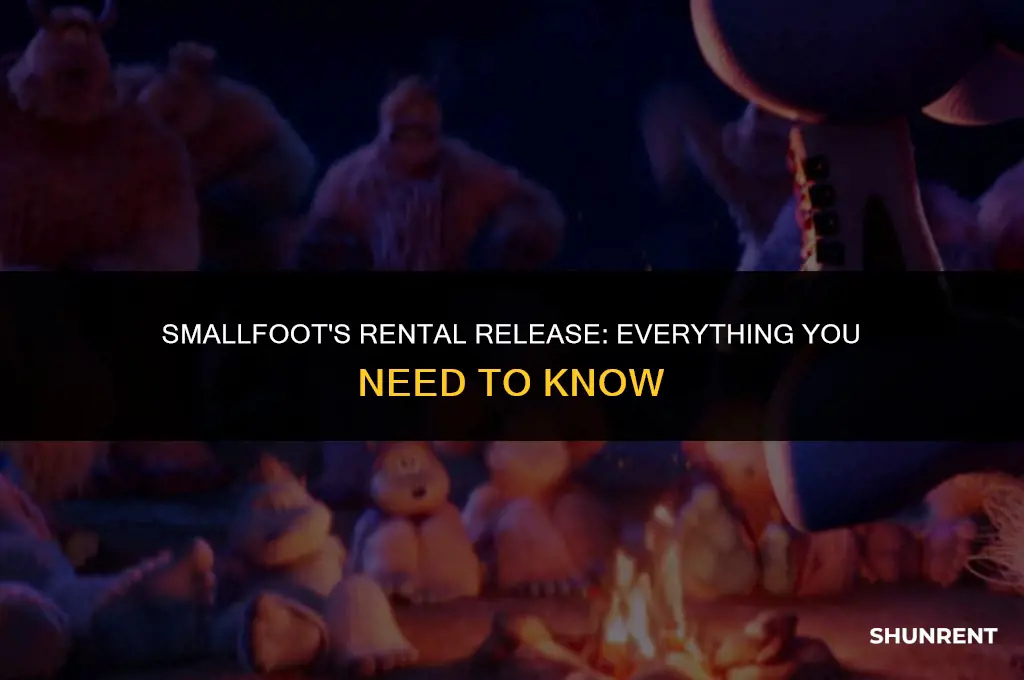 when does smallfoot come out to rent