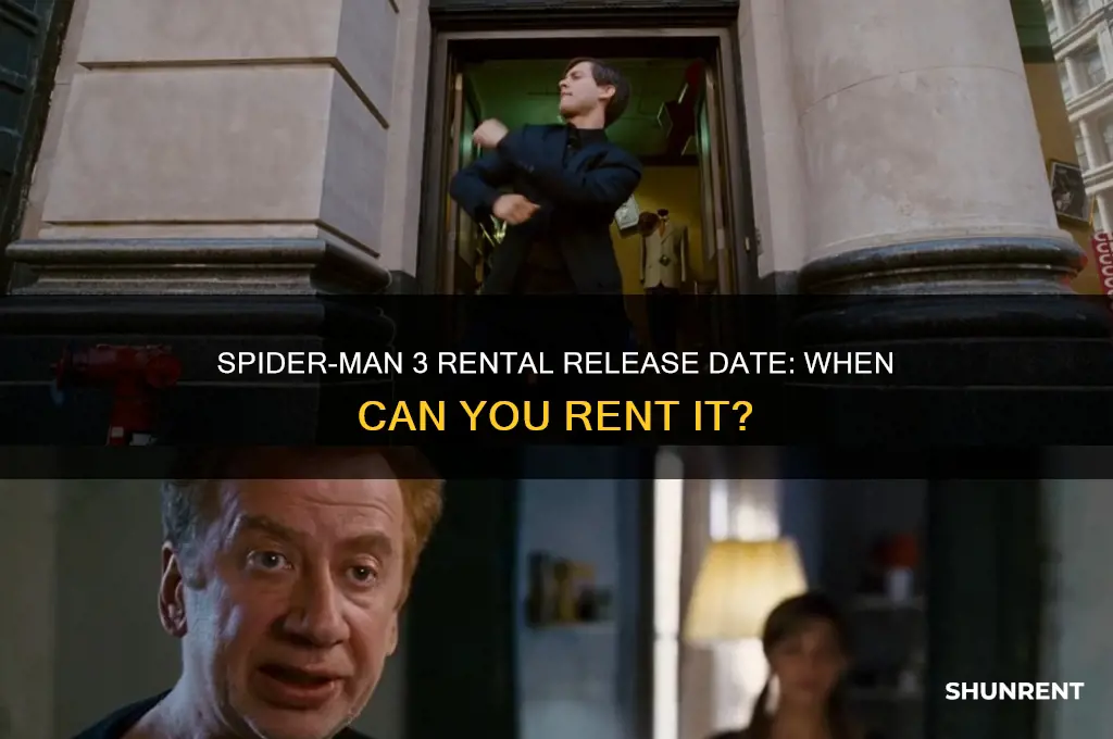 when does spider man 3 come out to rent