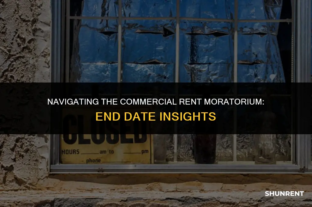 when does the commercial rent moratorium end