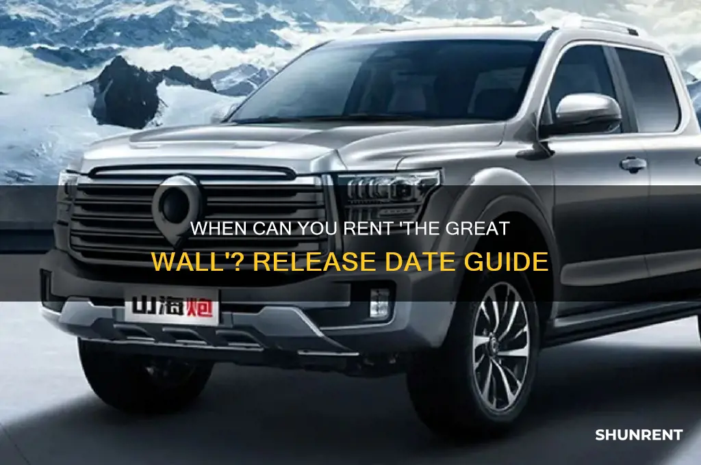 when does the great wall come out to rent