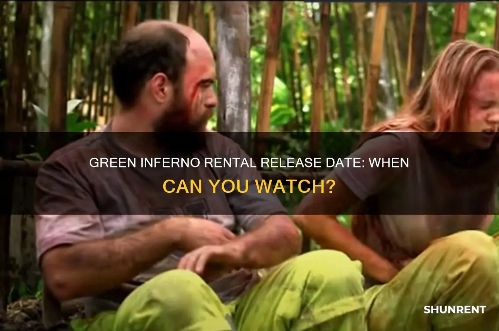 when does the green inferno come out to rent