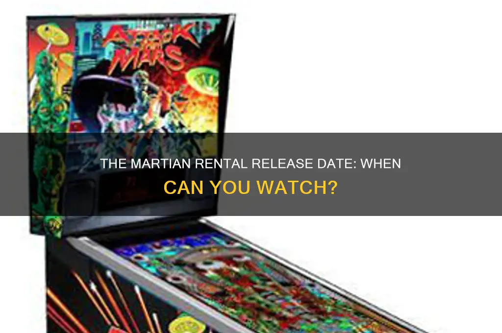 when does the martian come out to rent