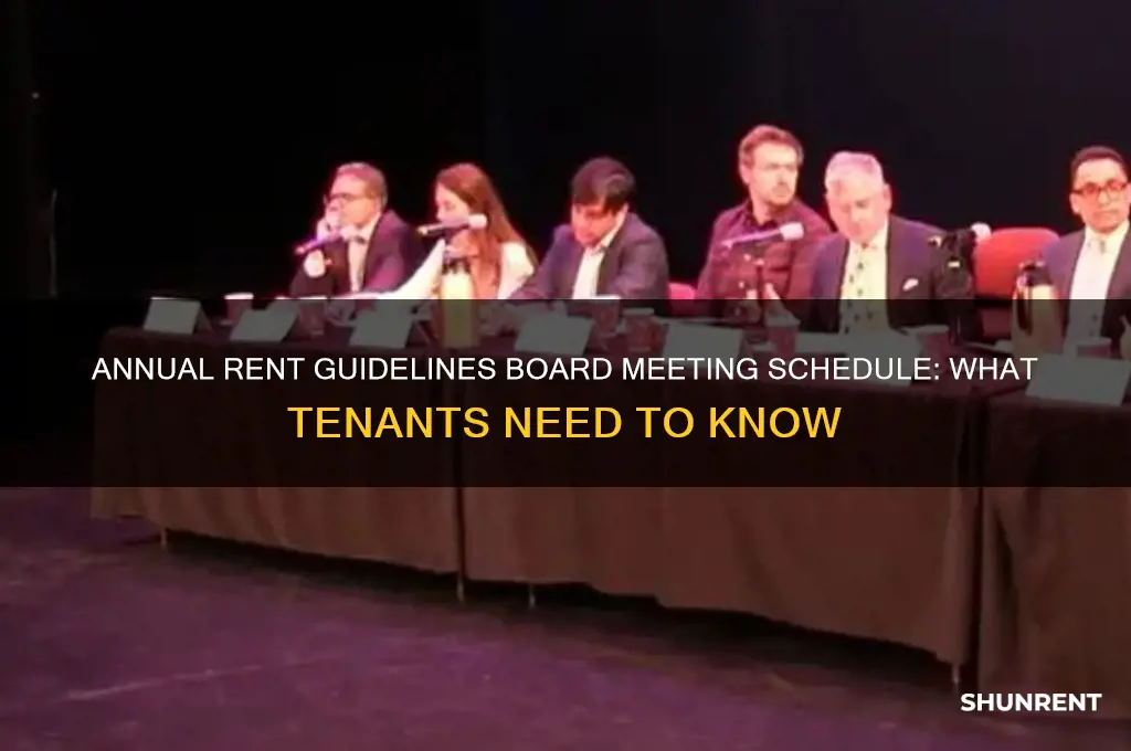 when does the rent guidelines board meet every year