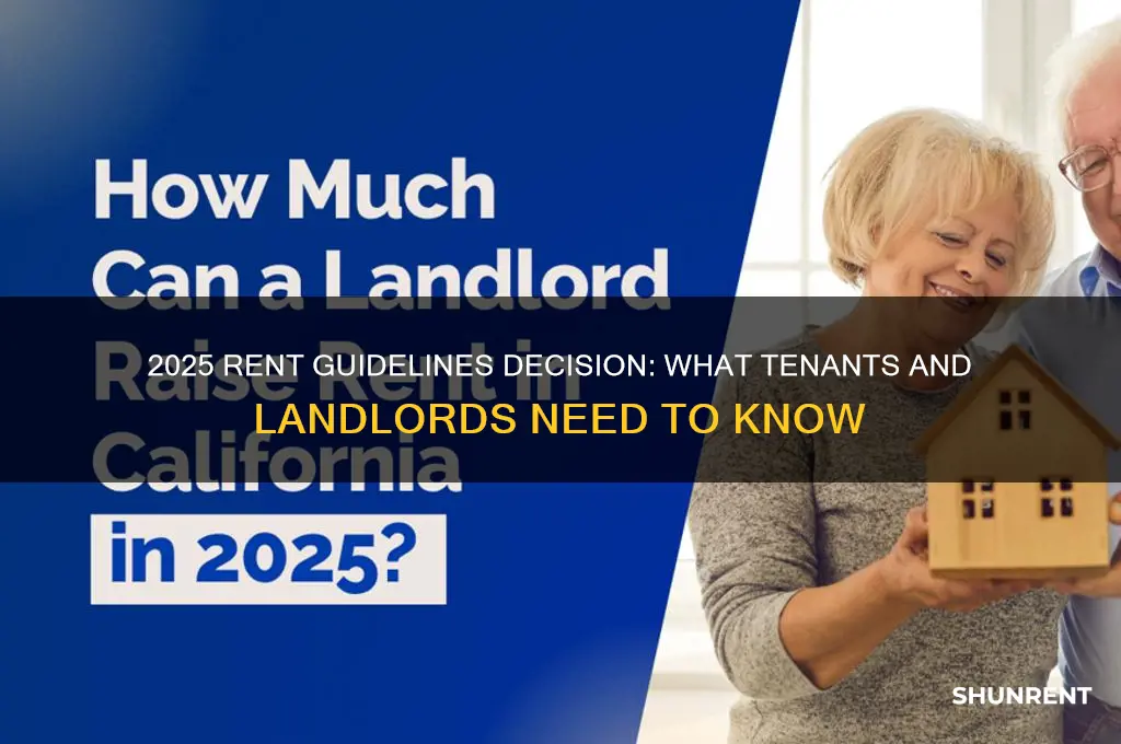 when does the rent guidelines for decide 2025 rent