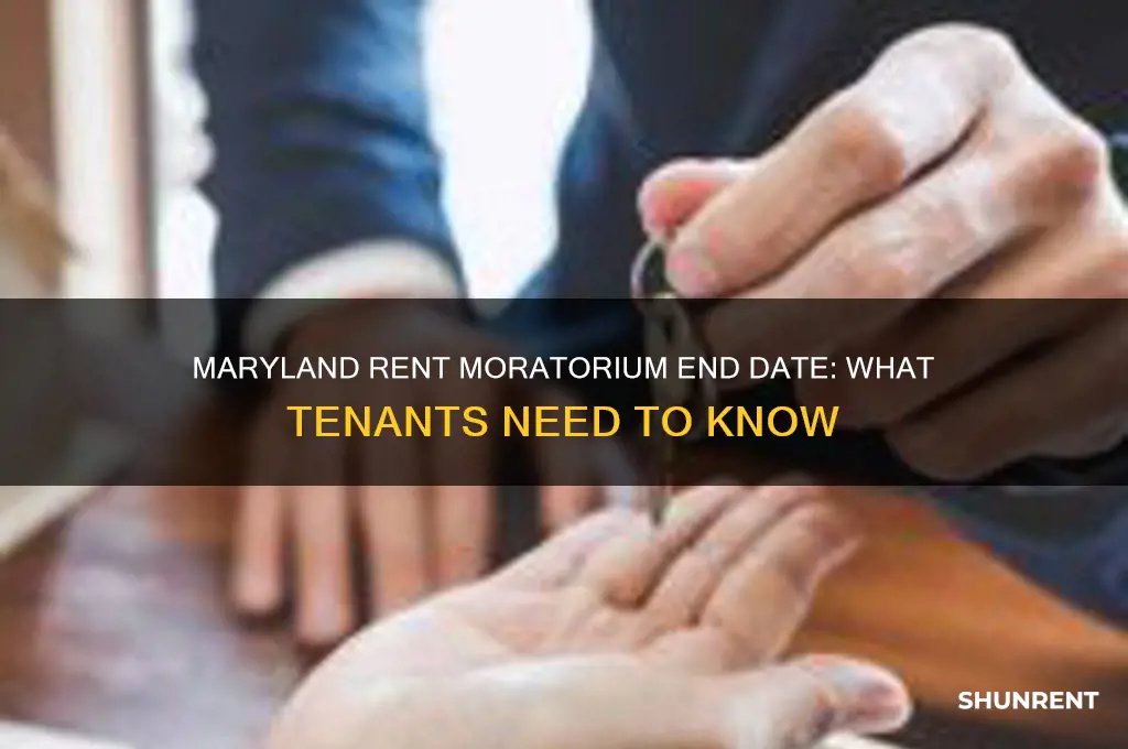 when does the rent moratorium end in maryland