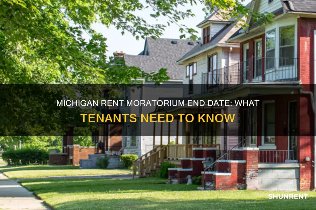 when does the rent moratorium end in michigan