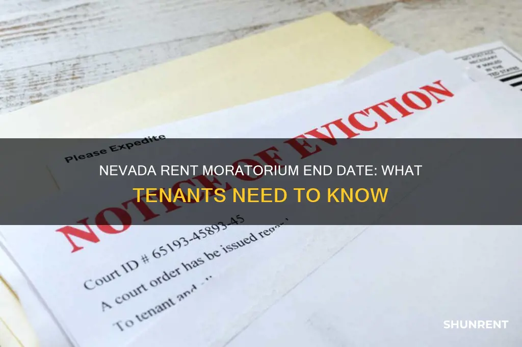 when does the rent moratorium end in nevada