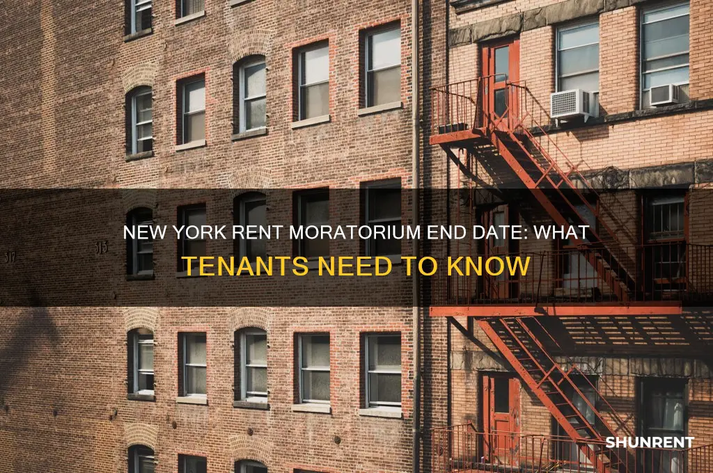 when does the rent moratorium end in new york