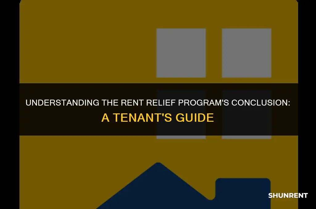 when does the rent relief program end