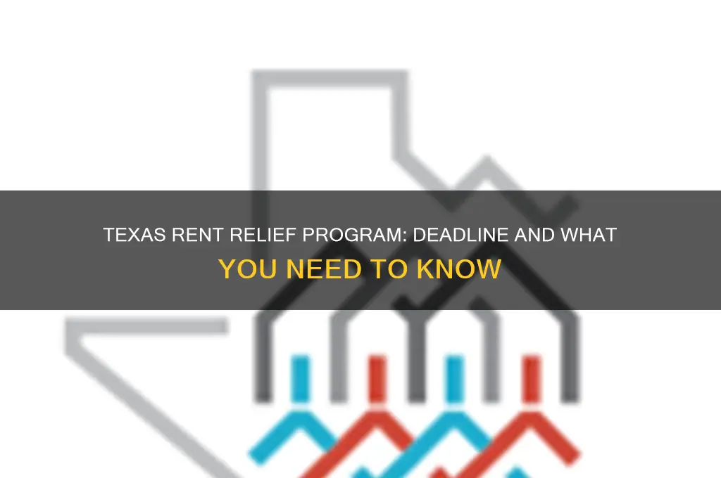 when does the texas rent relief program end