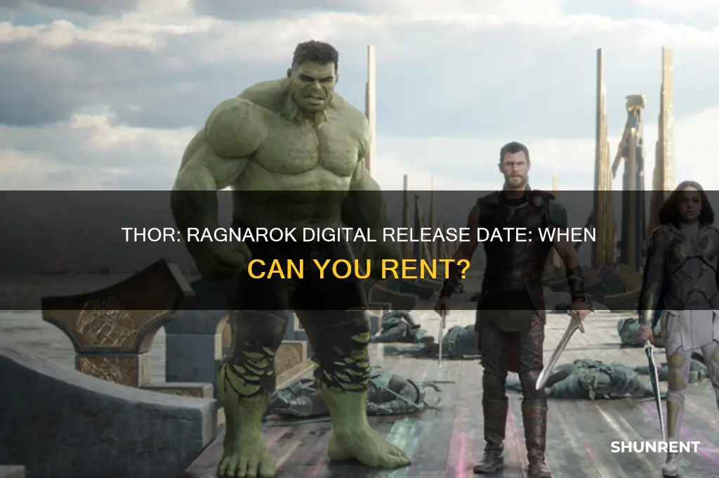 when does thor ragnarok come out on digital rent
