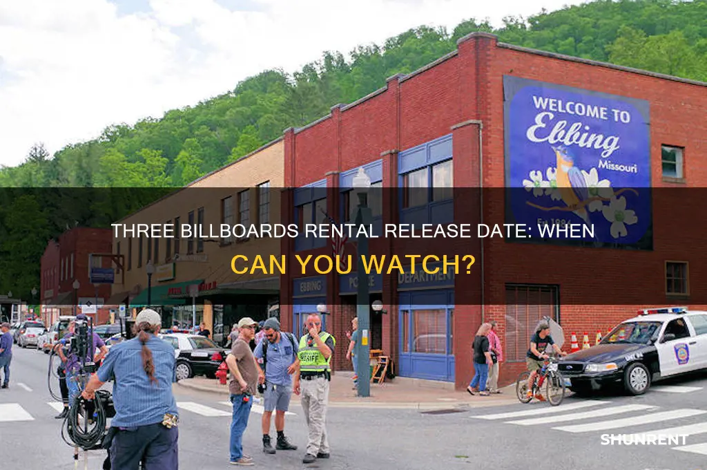 when does three billboards come out to rent