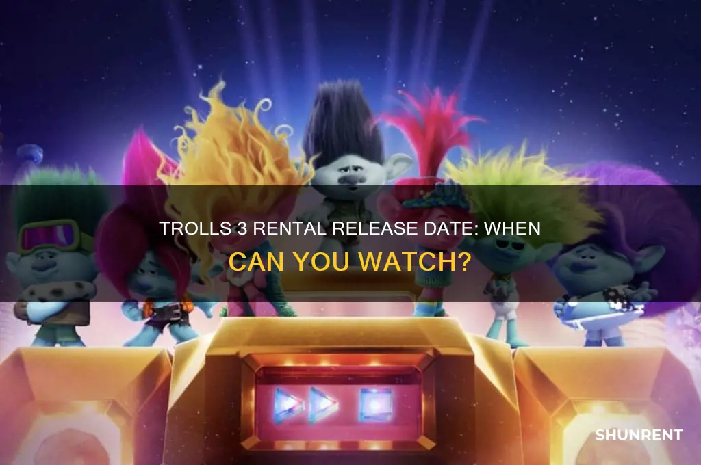 when does trolls 3 come out to rent