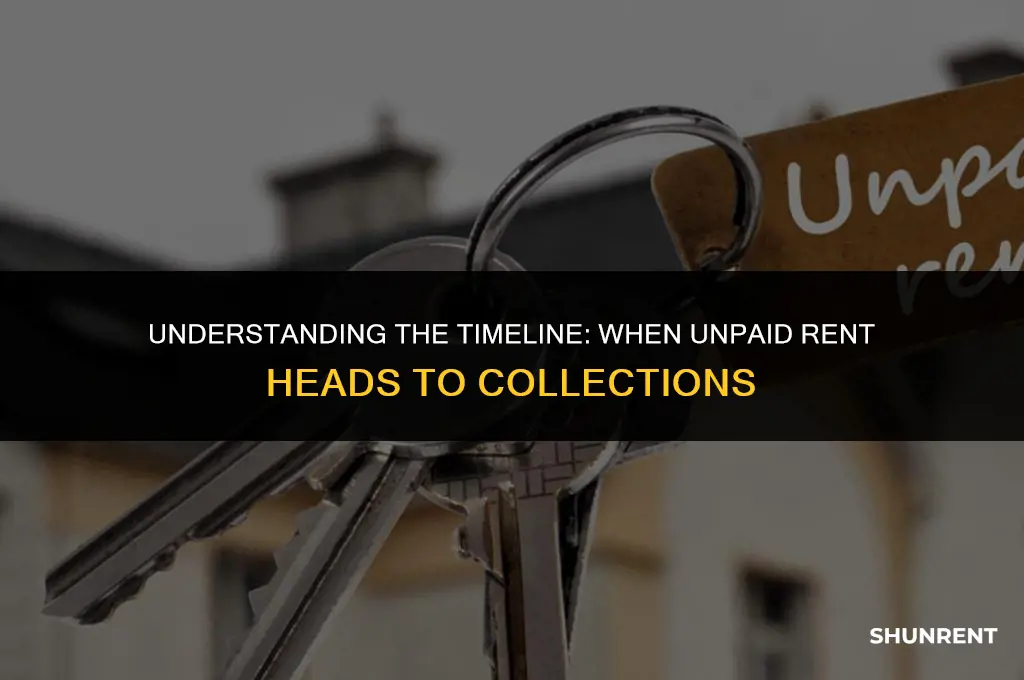when does unpaid rent go to collections