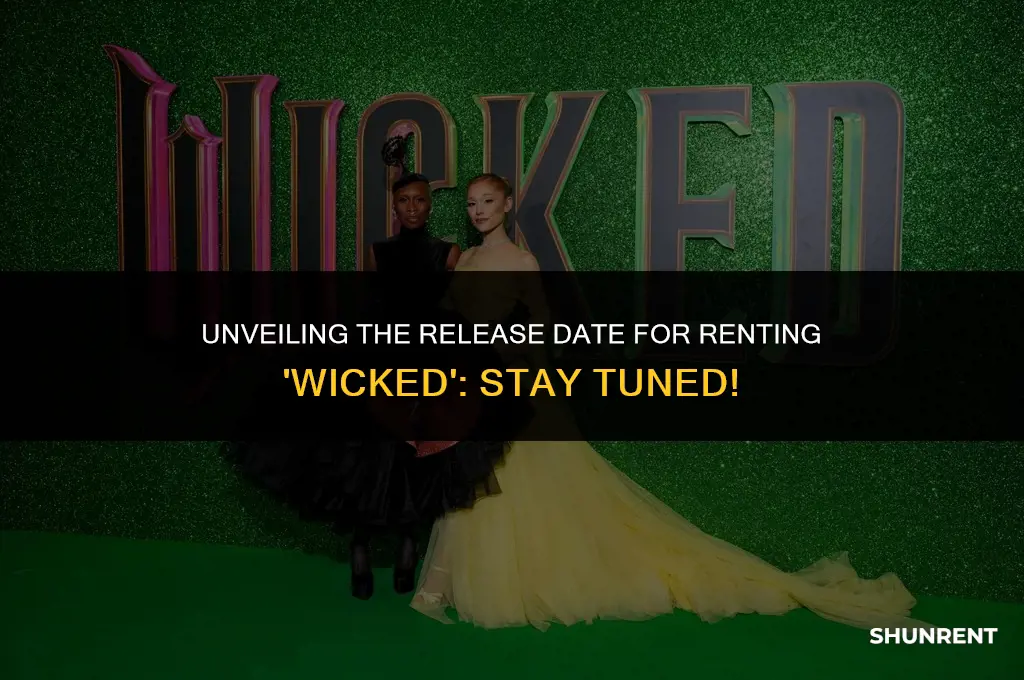 when does wicked come out for rent