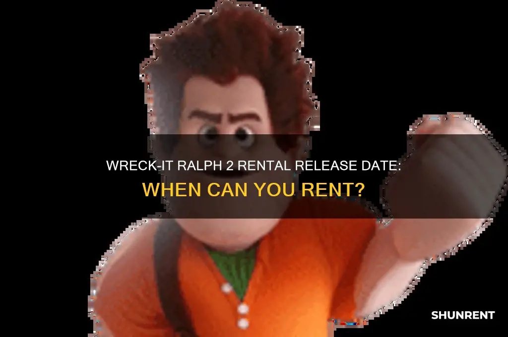 when does wreck it ralph 2 come out to rent
